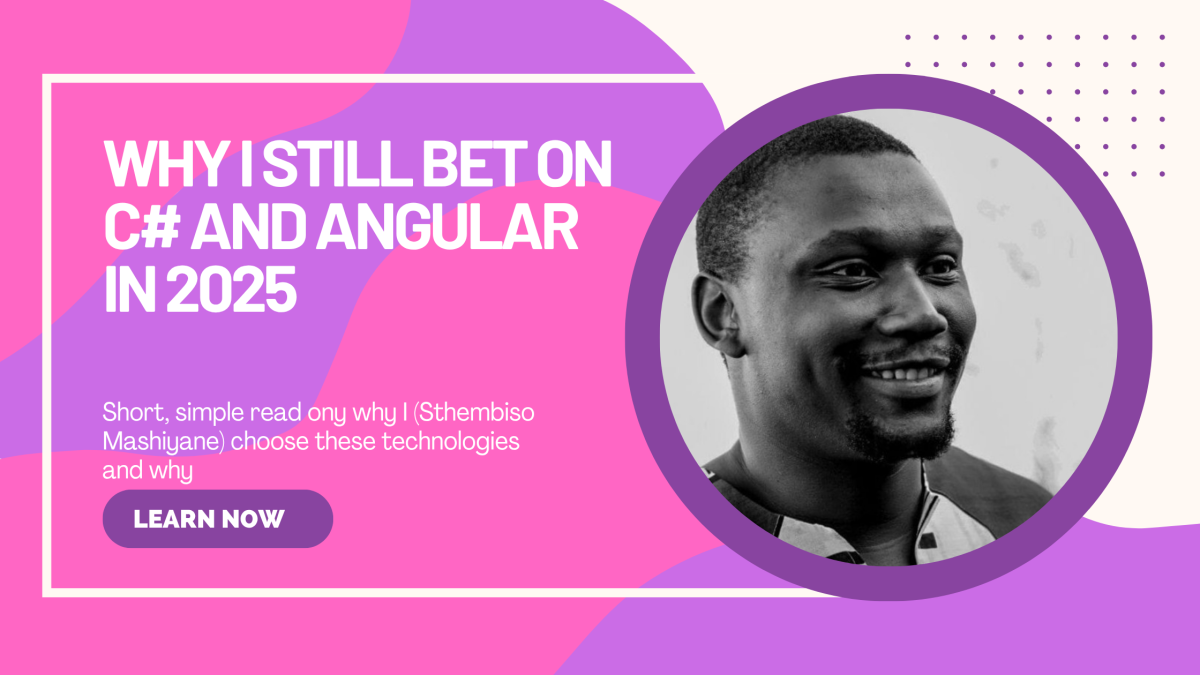 Why is choose c# and angular