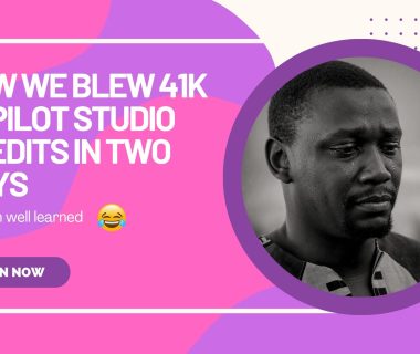 How we blew 41k copilot studio credits in 2 days